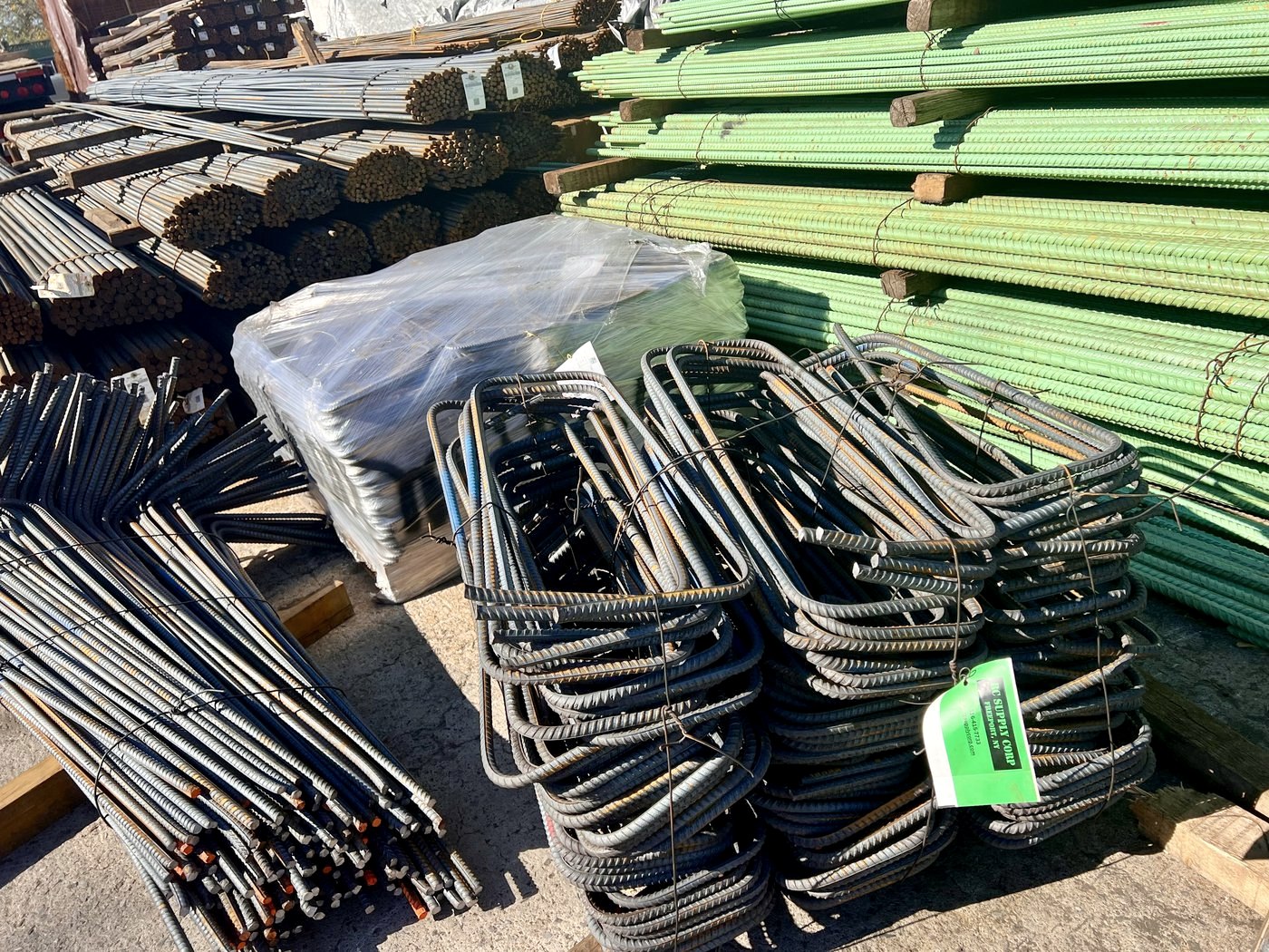 Fabricated rebar stirrups, bent bars and epoxy-coated rebar at RC Supply Corp in Freeport NY